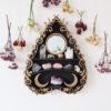 Botanical Ouija Planchette Mirror Crystal Shelf c 1
