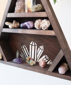 Crystal Cluster Triangle Shelf coppermoonboutique 1