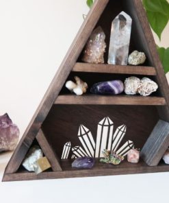 Crystal Cluster Triangle Shelf coppermoonboutique