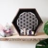 Flower Of Life Hexagon Crystal Shelf