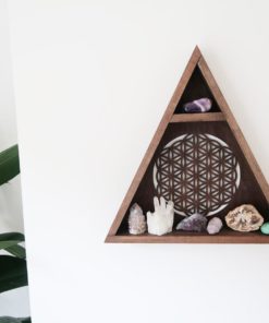 Flower Of Life Triangle Shelf coppermoonboutique