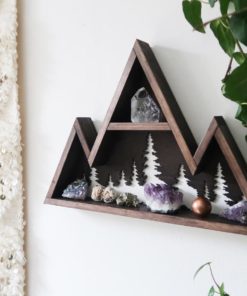 Geometric triangle shelf forest display shelf 2