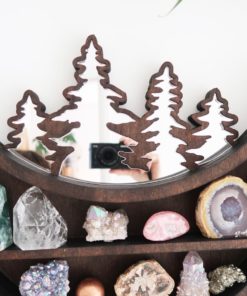 Moon and Forest Cluster Moonphase Mirror Shelf yy 2