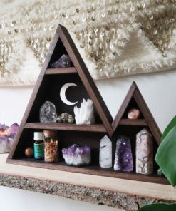 Triangle Moon Crystal Shelf